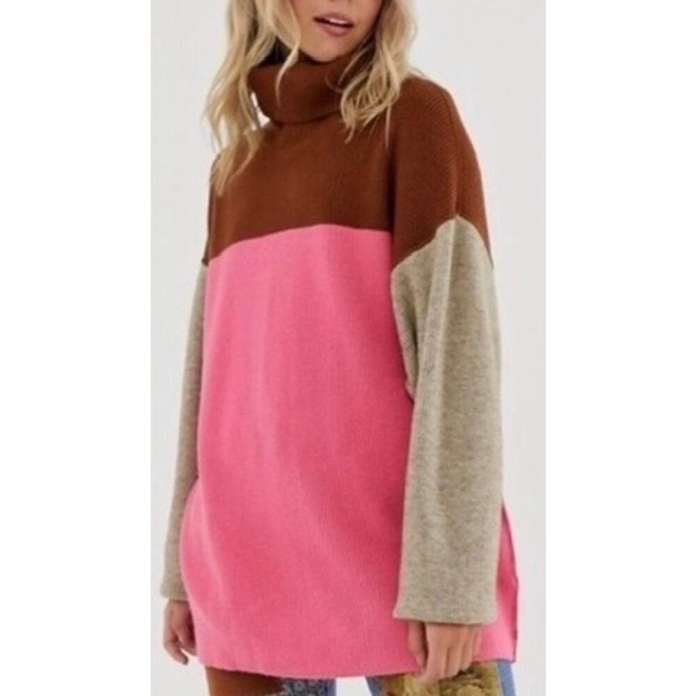 Free People Softly Structured Color Block Turtlen… - image 2